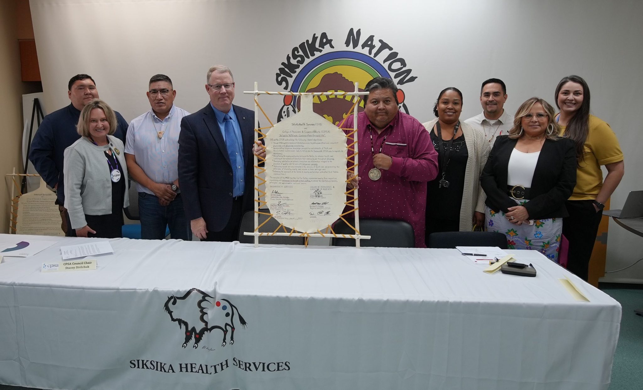 Siksika Nation And Cpsa Sign Historic Memorandum Of Understanding College Of Physicians 0675